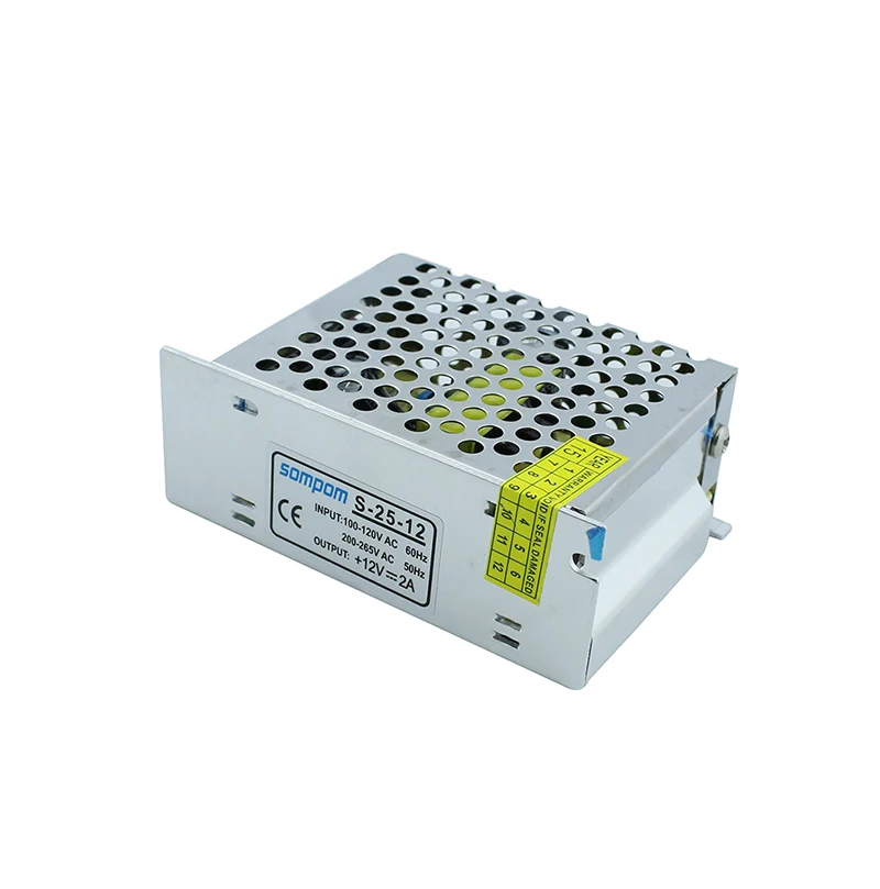 Светодиодный трансформатор высокой емкости 12 V 2A 24 W импульсный источник питания