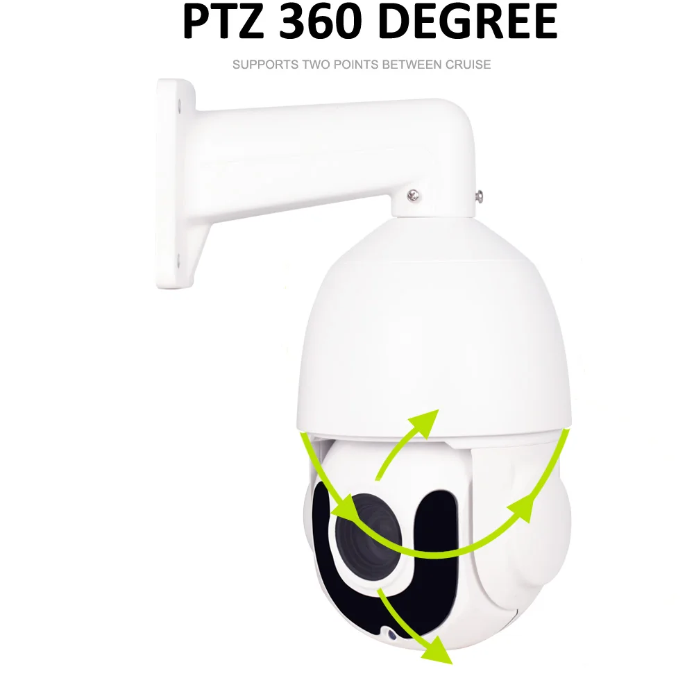 HD 1080 P 5MP PTZ IP Камера PoE Открытый 36X зум Водонепроницаемый мини Скорость купол 2MP H.265
