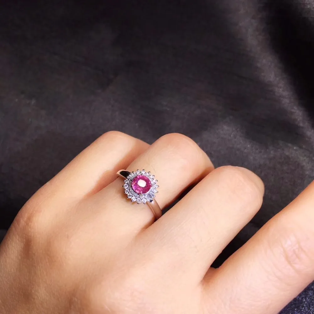 Ювелирные изделия настоящее чистое 18 K золото ювелирные 100% Природный розовый