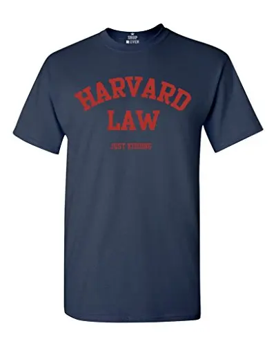 Футболка с надписью Harvard Law Just Shock Забавные Рубашки для колледжа футболка
