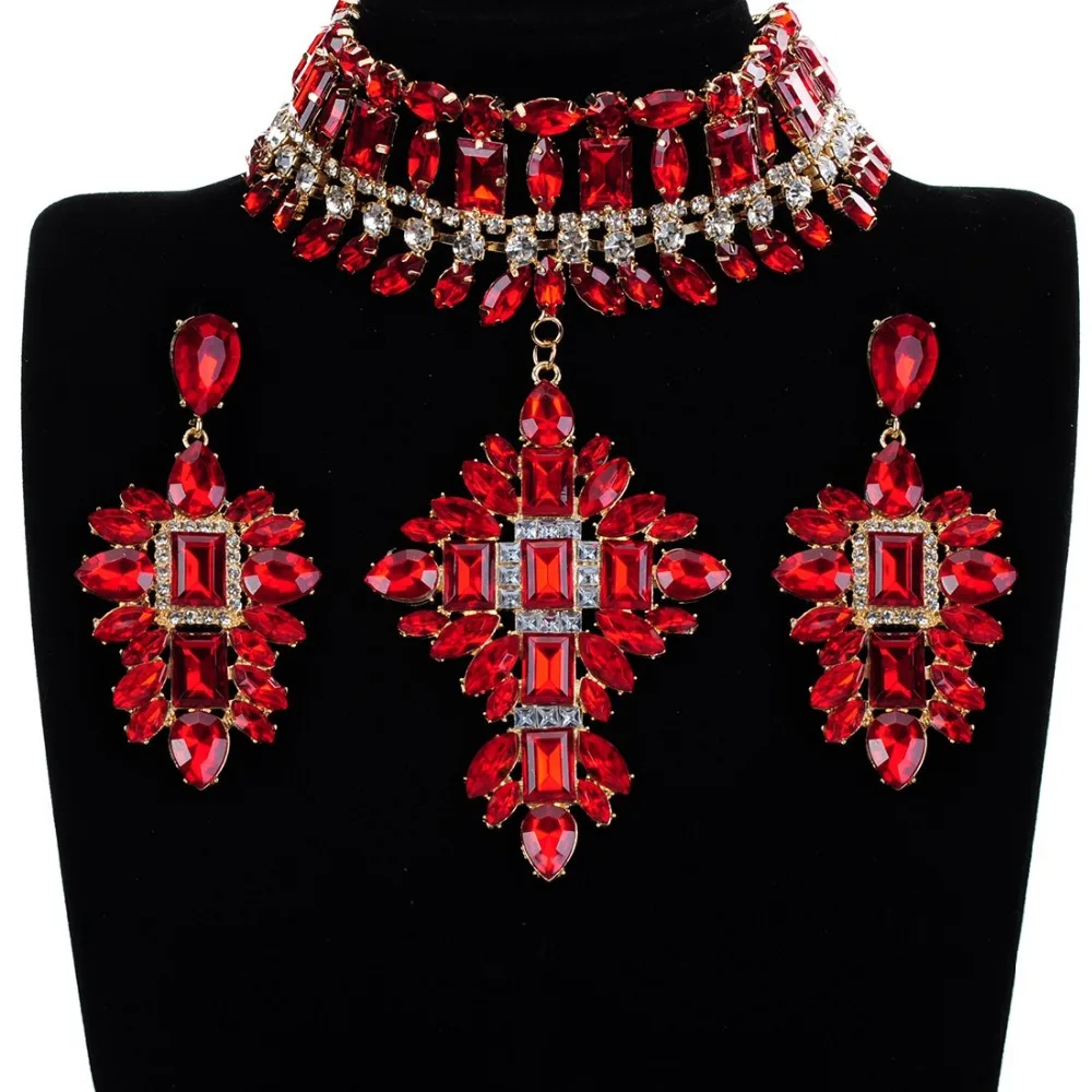 Комплект из колье и серёг 6 цветов|wedding jewelry sets|jewelry setsjewelry wedding set |