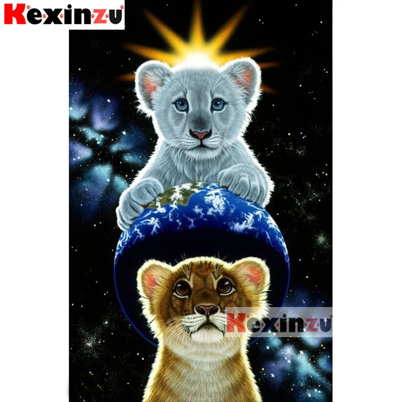 Kexinzu лучшие 5d полностью сдедай сам DIY квадратная Алмазная вышивка крестиком на