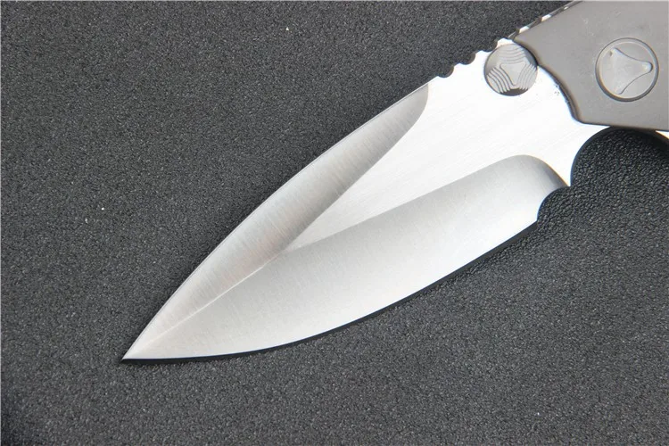 Folding Blade Knife M D2 Titanium TC4 Handle Flipper Survival Camping Knives Tactical Outdoor TooL | Инструменты
