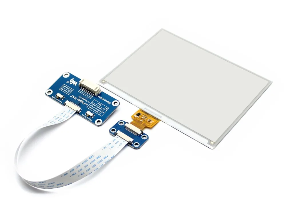 

600x448, 5.83inch E-Ink display HAT for Raspberry Pi, yellow/black/white three-color, SPI interface
