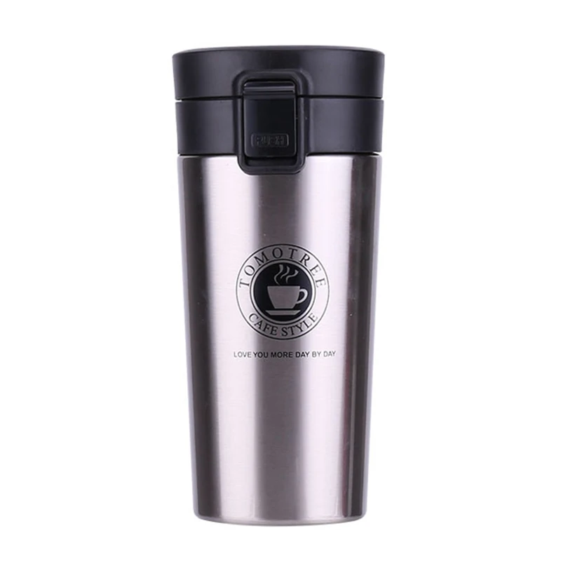 Transhome стакан из нержавеющей стали thermocup кофе кружки 380 мл THERMOS Мода изоляции бутылка воды кружка термосы - Цвет: METAL COLOR