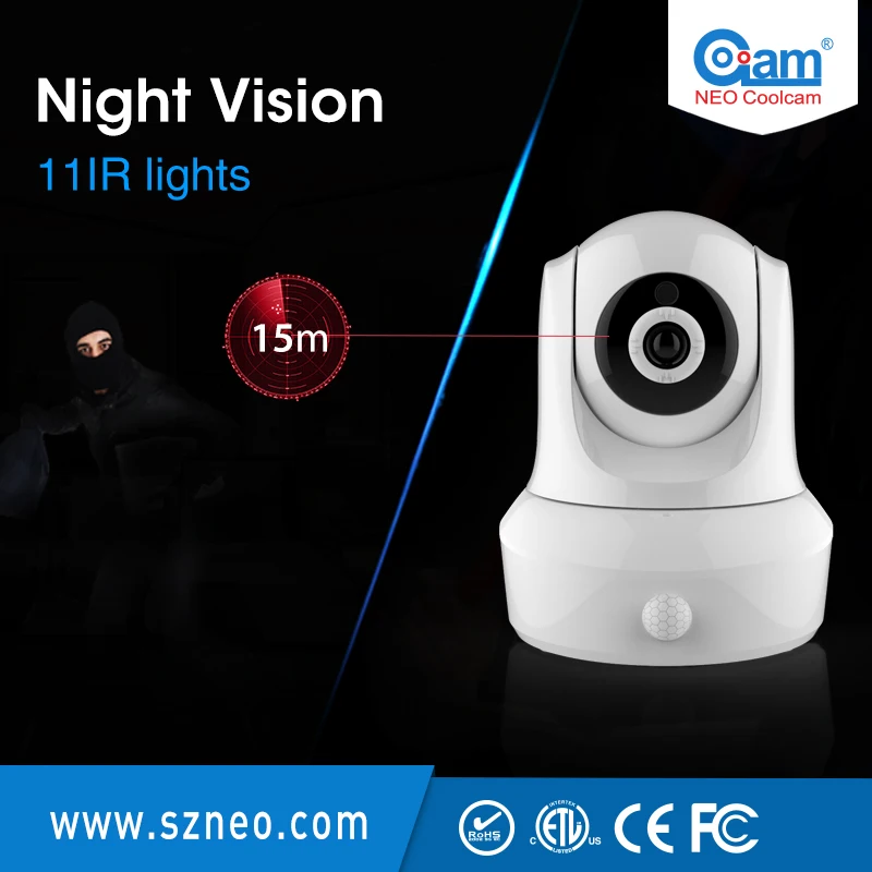 NEO Coolcam NIP 25SY Full HD 1080P wifi ip камера беспроводная P2P CCTV и встроенный датчик движения PIR
