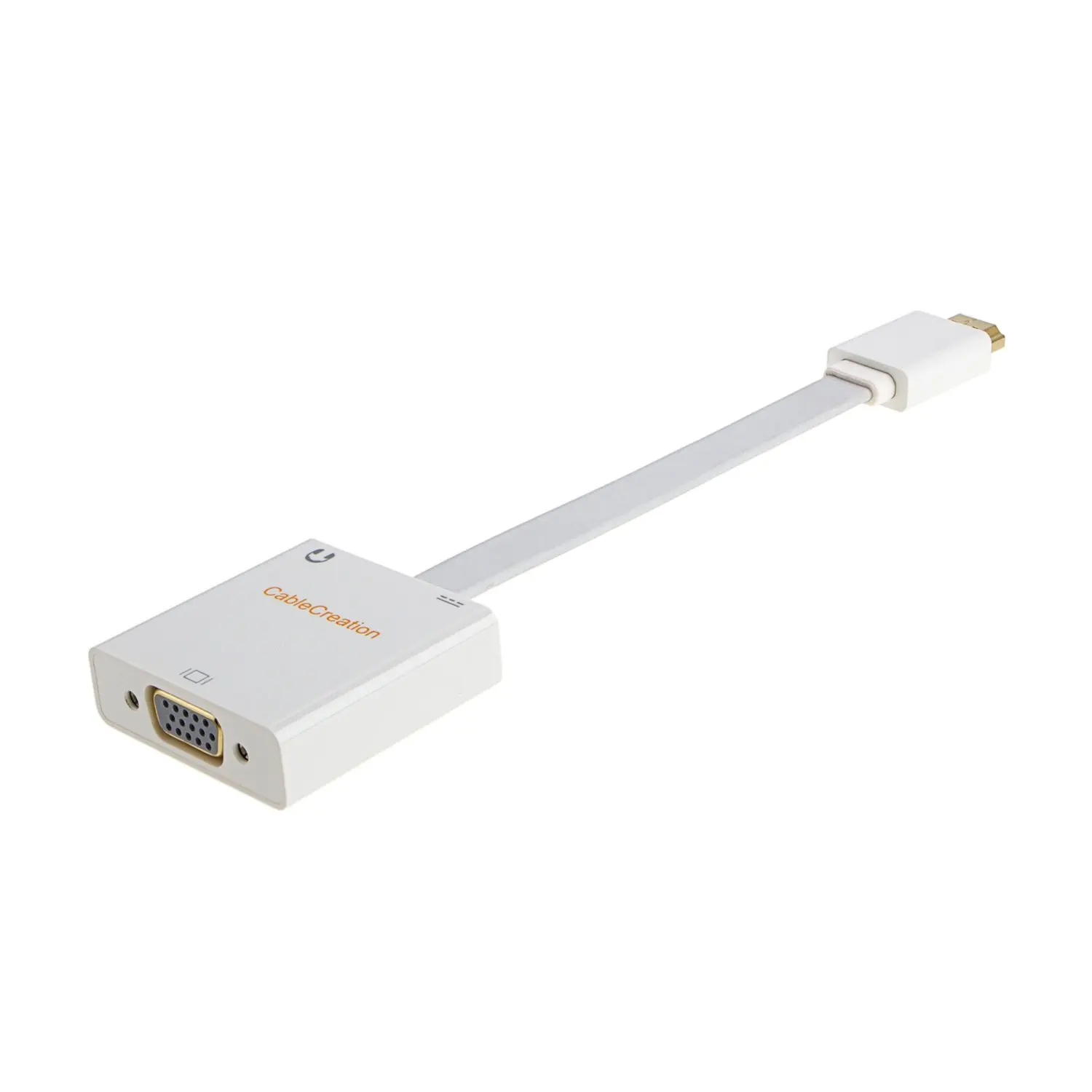 Адаптер HDMI-VGA переходник с HDMI папа на VGA мама для ПК ноутбуков HD DVD и других