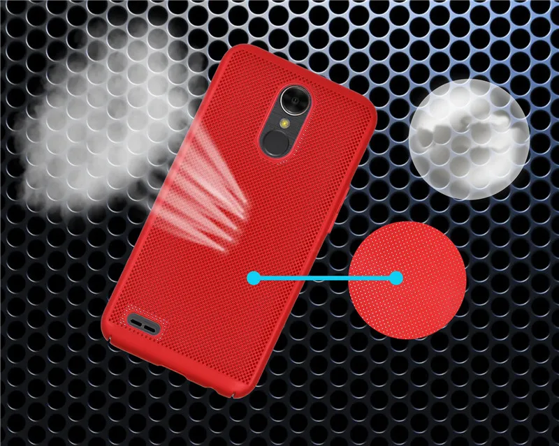 Роскошная охлаждающая задняя крышка для LG K10 2017 2018 Q8 V30 Q6 чехол матовый Полный PC