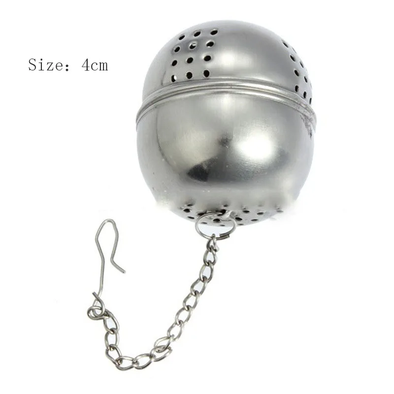 Tea Infuser Ball Mesh Loose Leaf Herb Strainer Stainless Steel Secure Locking Silver Filter | Дом и сад
