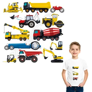 Нашивки сделай сам с машинками, термонаклейки, аппликация для футболок и платьев, Значки для аксессуаров, детский подарок, моющийся патч