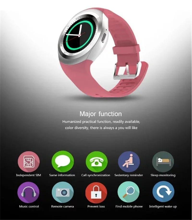 Y1 Смарт часы Bluetooth Relogio Android SmartWatch телефонный звонок GSM Sim пульт дистанционного