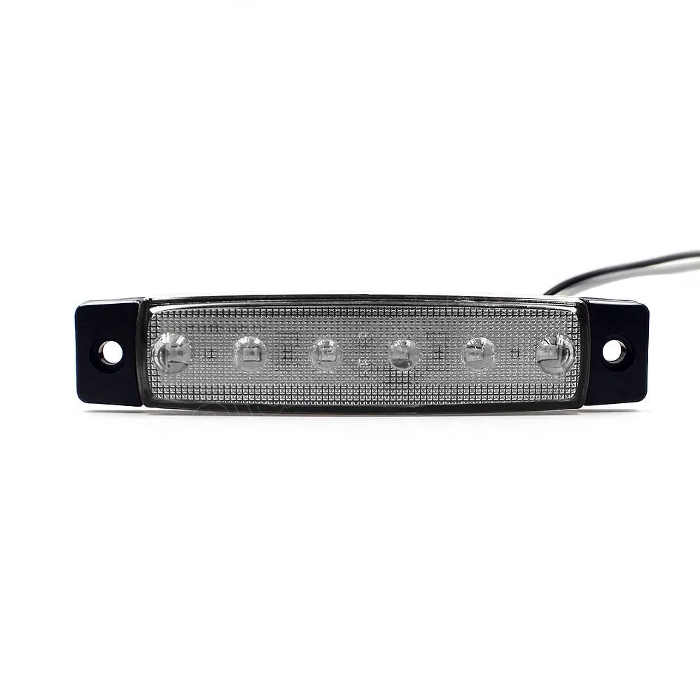 10 Pcs 24V Car Styling 6LED Side Marker for Trucks Trailer Red White Green Blue Yellow Clearence Indicators Light Lamp | Автомобили и