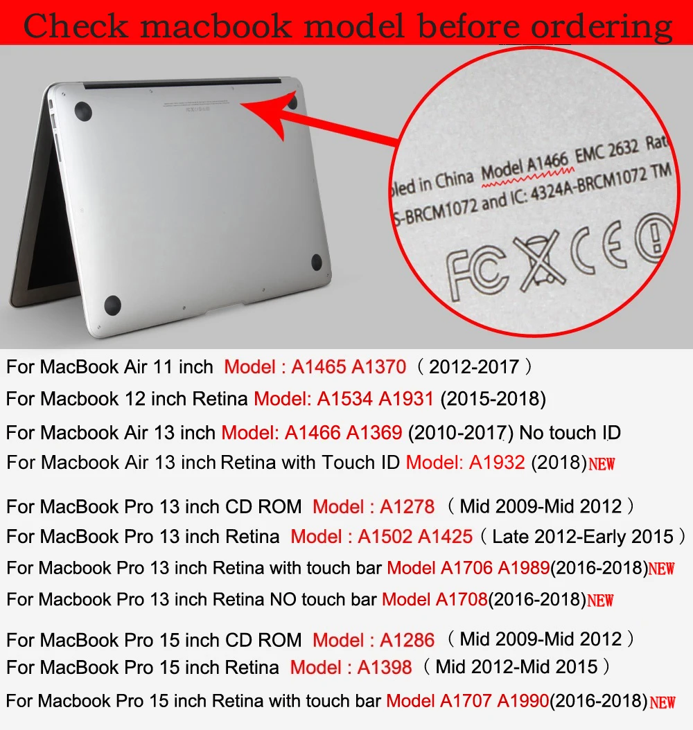 Твердый чехол для Apple Macbook Air pro Retina Touch Bar 11 12 13 15 дюймов|Сумки и чехлы ноутбуков| |