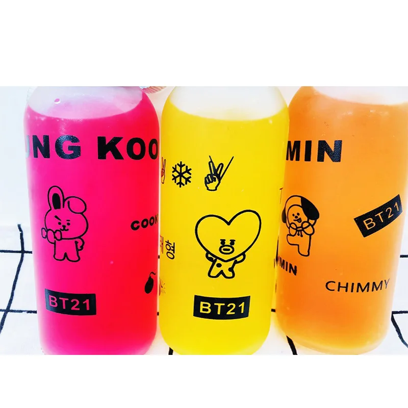 2018 Новый Kpop BTS BT21 GOT7 дважды бутылок модные летние Пластик бутылки свежесть письмо
