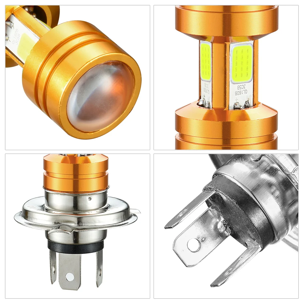 Infitary H4 COB светодиодный светильник для головы мотоцикла дальнего и ближнего света