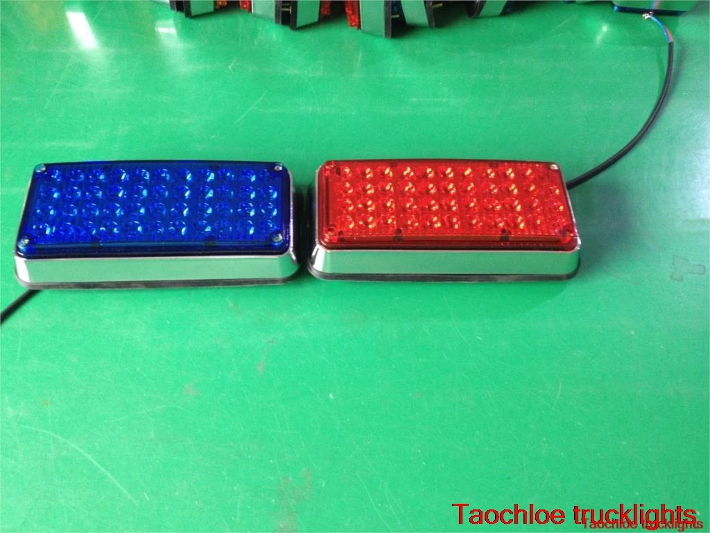 1 пара 44led 12v 24v СИД мигающие стробоскопические огни для скорой помощи насосная станция пожарные машины лампы полиции по периметру светильник 180X75x35 мм
