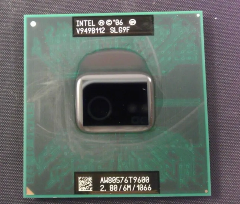 Intel Core 2 Duo T9600 80 ГГц 6 МБ L2 Кэш 1066 мГц Процессор мобильный процессор|mobile processor|core duo