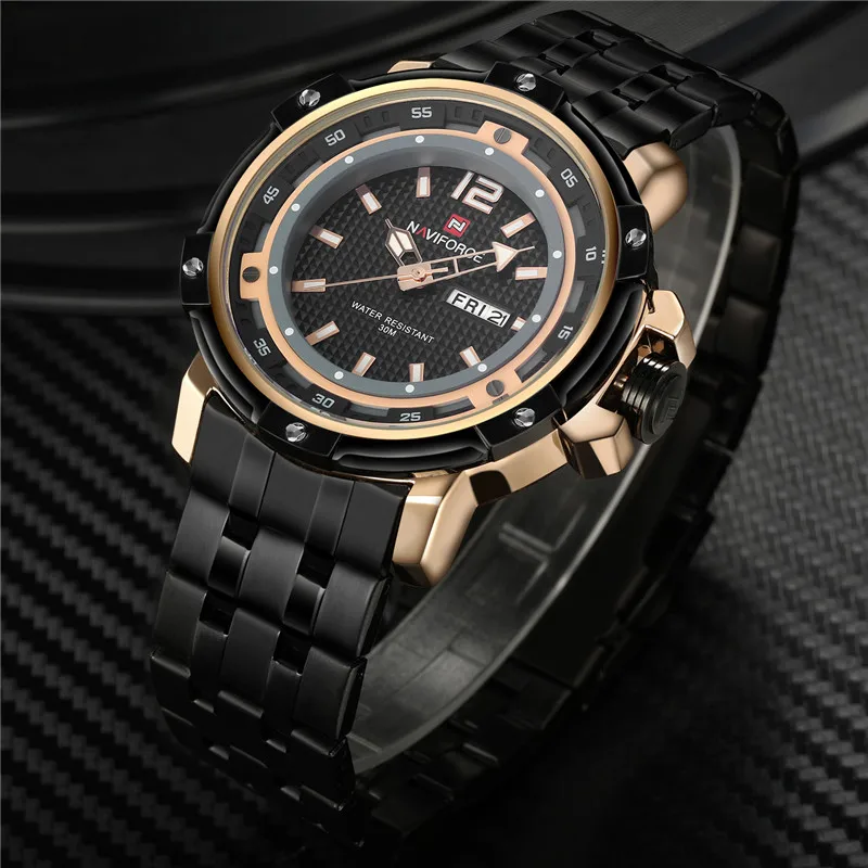 NAVIFORCE мужские часы с датой недели спортивные s лучший бренд класса люкс военные