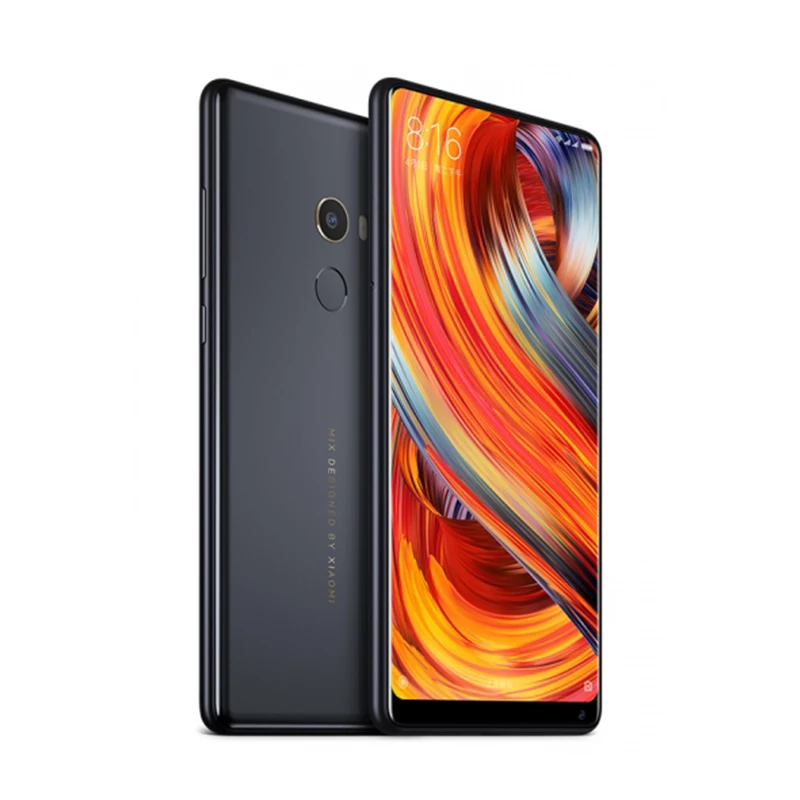 Оригинал Сяо Mi Mix 2 смартфон 6 ГБ 128 Snapdragon 835 Octa core 5.99 &quot2160x1080 P FHD Керамика Средства