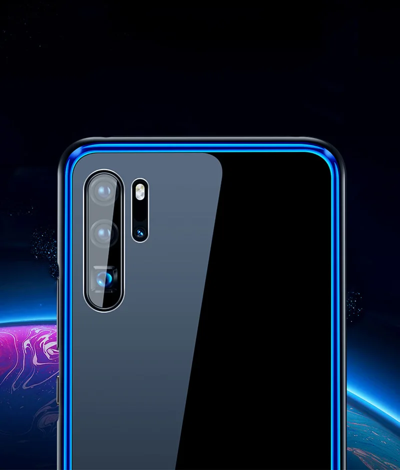 Leanonus металлический бампер чехол для huawei P30 P20 Pro mate 20 Pro 9H закаленное стекло крышка противоударный алюминиевая рамка стеклянный чехол для телефона
