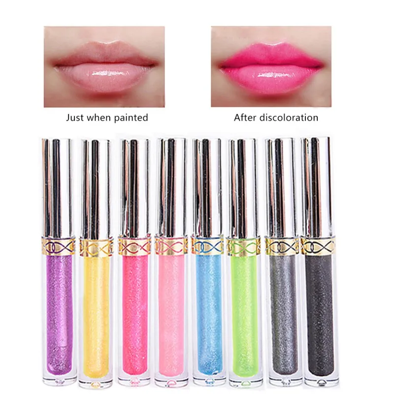 Новый косметика естественная nude блеск для губ водонепроницаемый жидкость стик