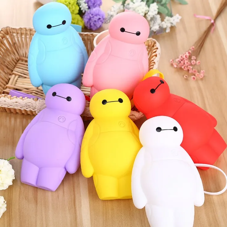 100 шт./лот Симпатичные Baymax Дизайн резиновая пенал Роман Карандаш сумка портмоне