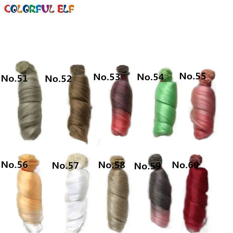 Парик для куклы ручной работы с проволокой высокой температуры 15*100 см 1 шт./лот -