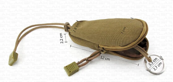 Карманный органайзер EDCGEAR маленький Тактический кошелек на молнии вместительный