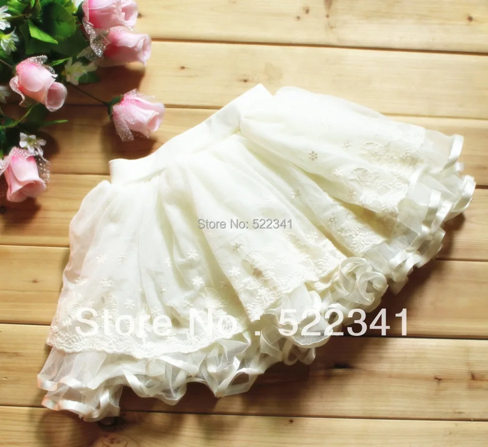Кружевная юбка для маленьких девочек детское мини-бальное платье Танцевальная
