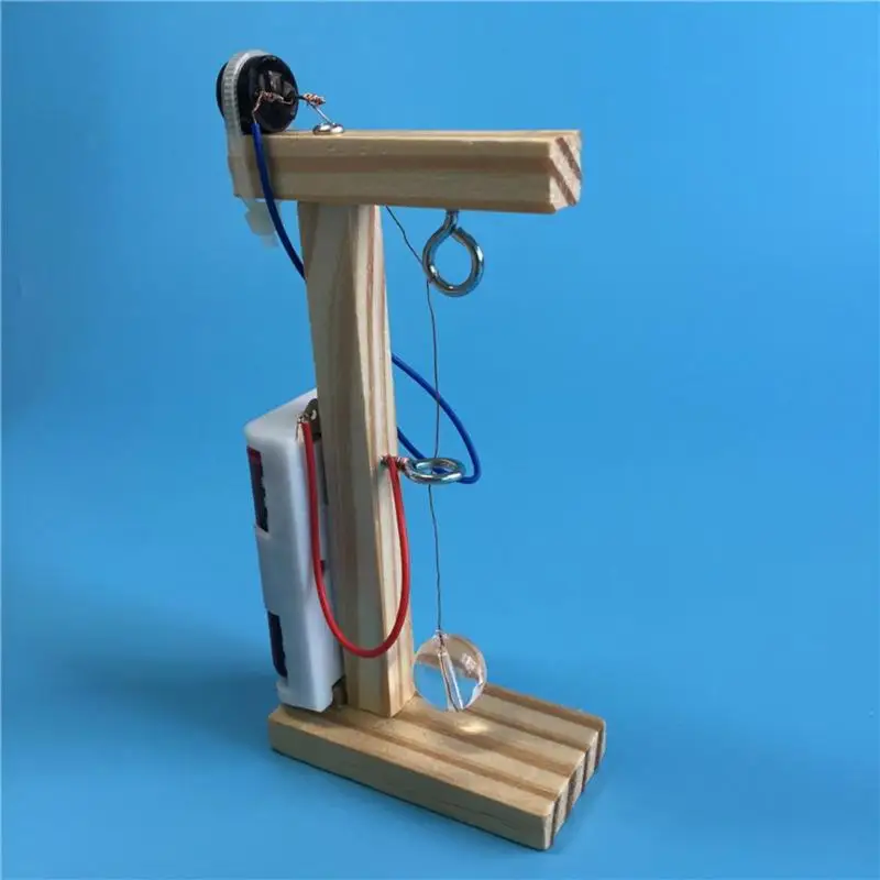 Датчик землетрясения ручной работы, научный эксперимент для детей, DIY сборка, деревянная игрушка