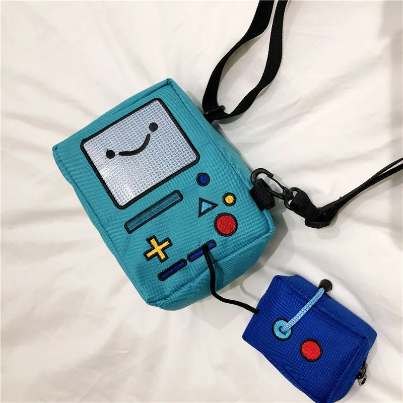 Кошелек для монет в стиле аниме Adventure Time BMO модная забавная сумка девушек игровой