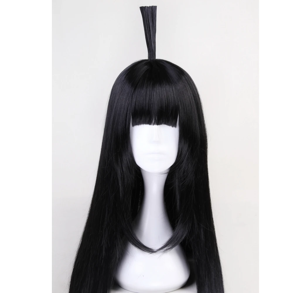 100cm Anime Aotu World KAILIE Long Straight Black Cosplay Wig With Bangs Halloween Costume Synthetic Hair Wigs For Women | Тематическая