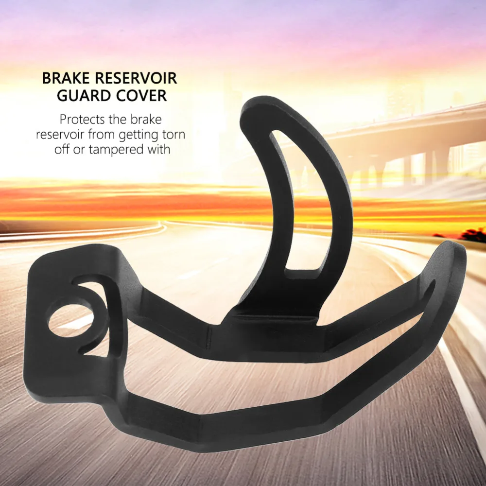 Black aluminum alloy 8.3cm Motorcycle Rear Brake Reservoir Guard Cover rustless CNC bending fit for BMW R1200GS / R nine T | Автомобили и