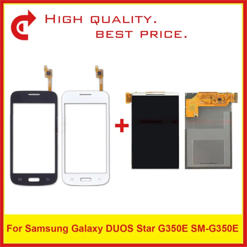 ЖК дисплей 4 3 дюйма для Samsung Galaxy DUOS Star 2 Plus SM G350E с сенсорным экраном и цифровым