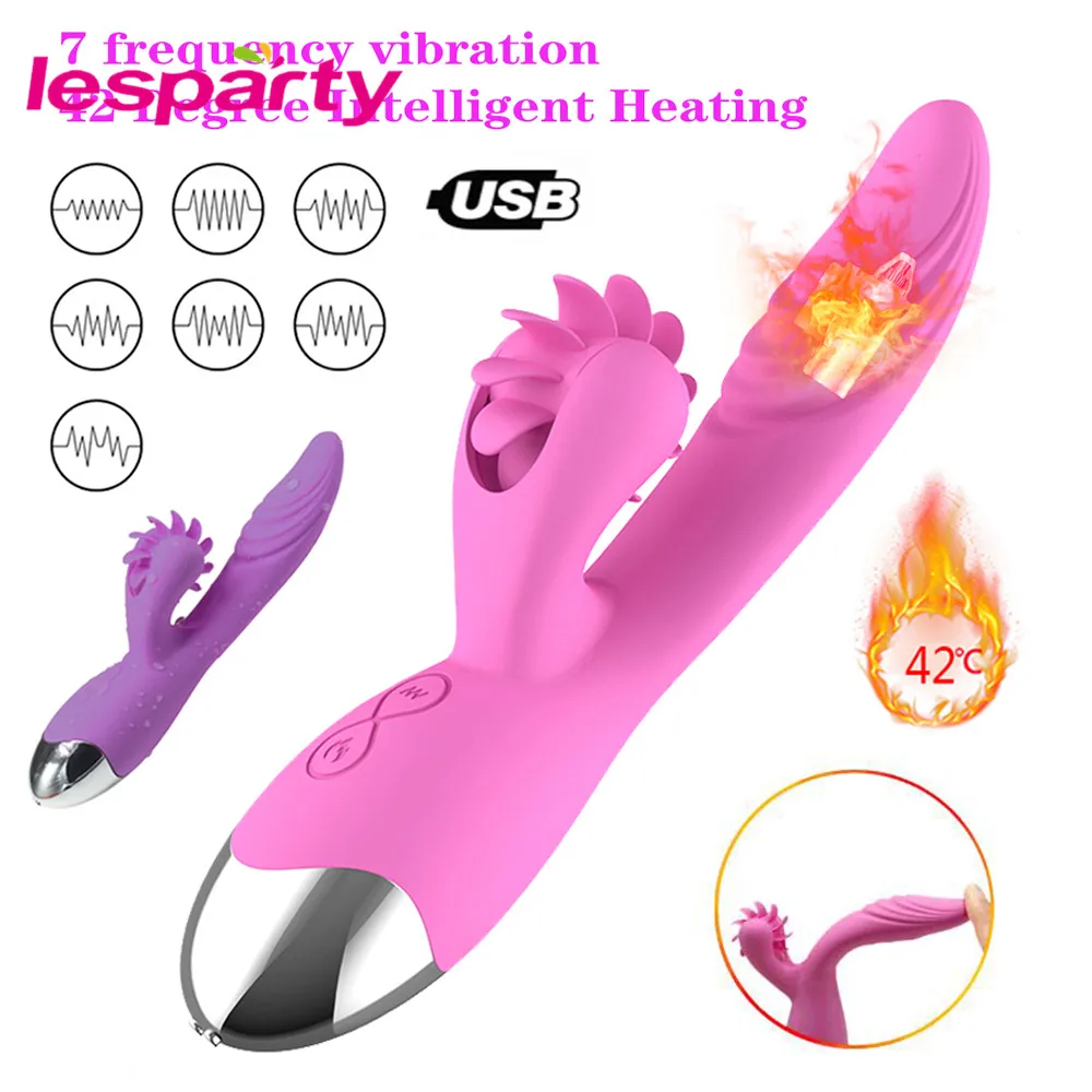 Фаллоимитатор вибратор силиконовый нагревающий Кролик Вибраторы G Spot Массажер