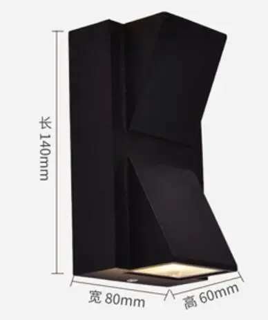 10 Вт Светодиодная настенная лампа вверх и вниз круглый проход спальня коридор