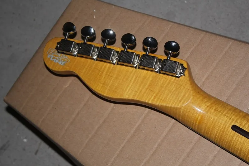 Высокое качество клен шеи American Винтаж ❢ Telecaster Custom Shop гитары Sunburst белый жемчуг