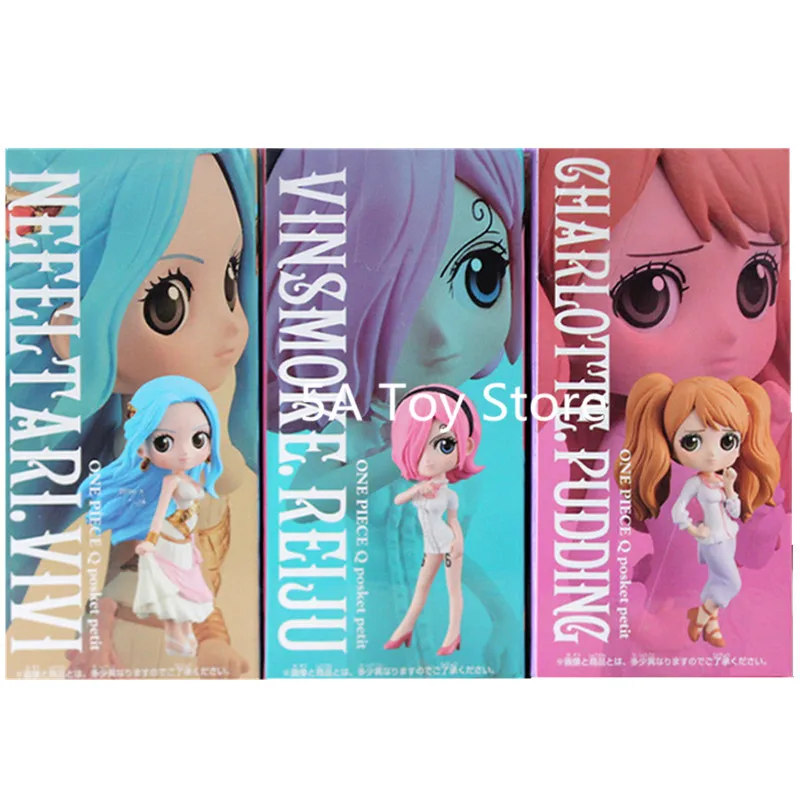 3 шт./лот Q Posket One Piece Petit Nefeltari Vivi Vinsmoke Reiju Charlotte Pudding PVC экшн фигурка Коллекционная