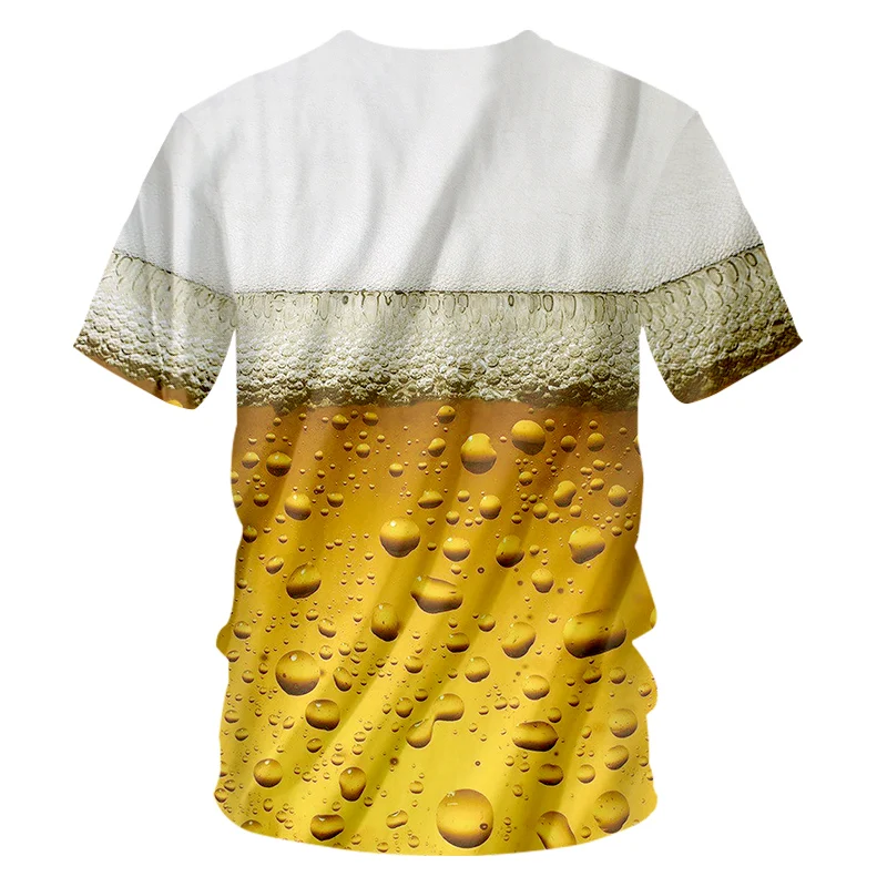 OGKB Мужская футболка классная мода Пиво 3D принт Хип-Хоп Лето освежающий комплект