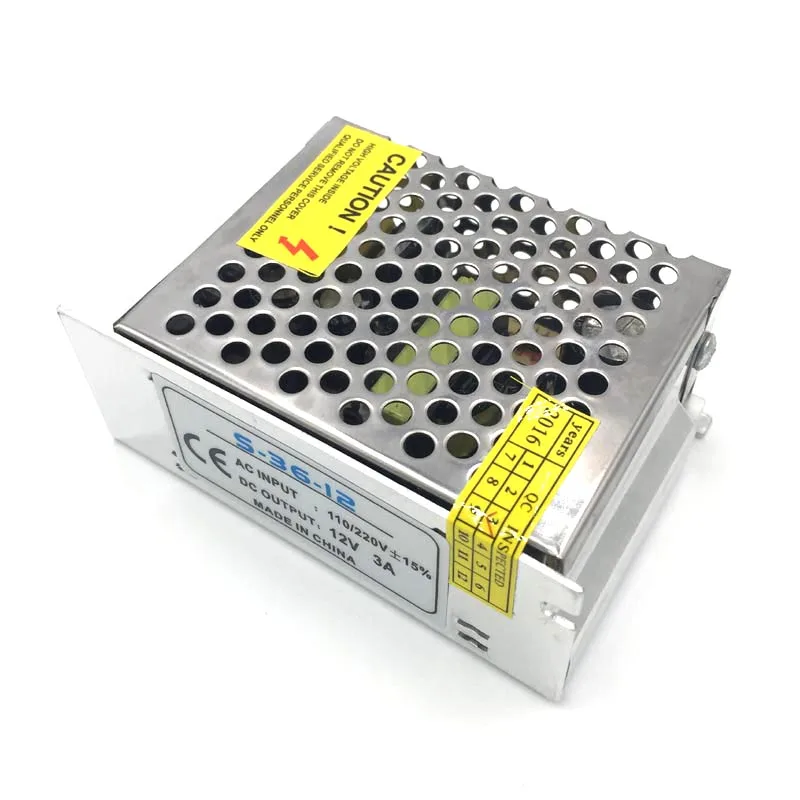 36 Вт Светодиодный Питание для 3528 5050 2835 5630 светодиодный полосы 12V 3A трансформатор |