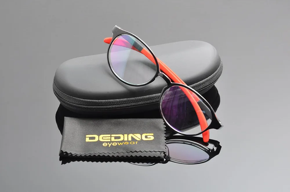 Женские силиконовые круглые очки 48 мм с прозрачными линзами EV1475 | Аксессуары для