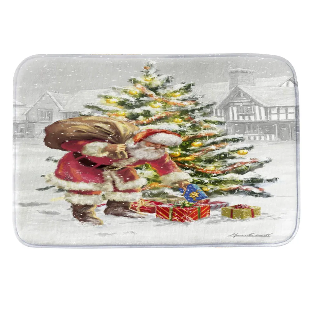 MQY181005143452005 Коврики Merry Christmas Декор ванная комната кухонные коврики Придверные коврики для гостиной Противоскользящий коврик супер абсорбирующий 40x60 см sep30 - Цвет: MQY181005143452005
