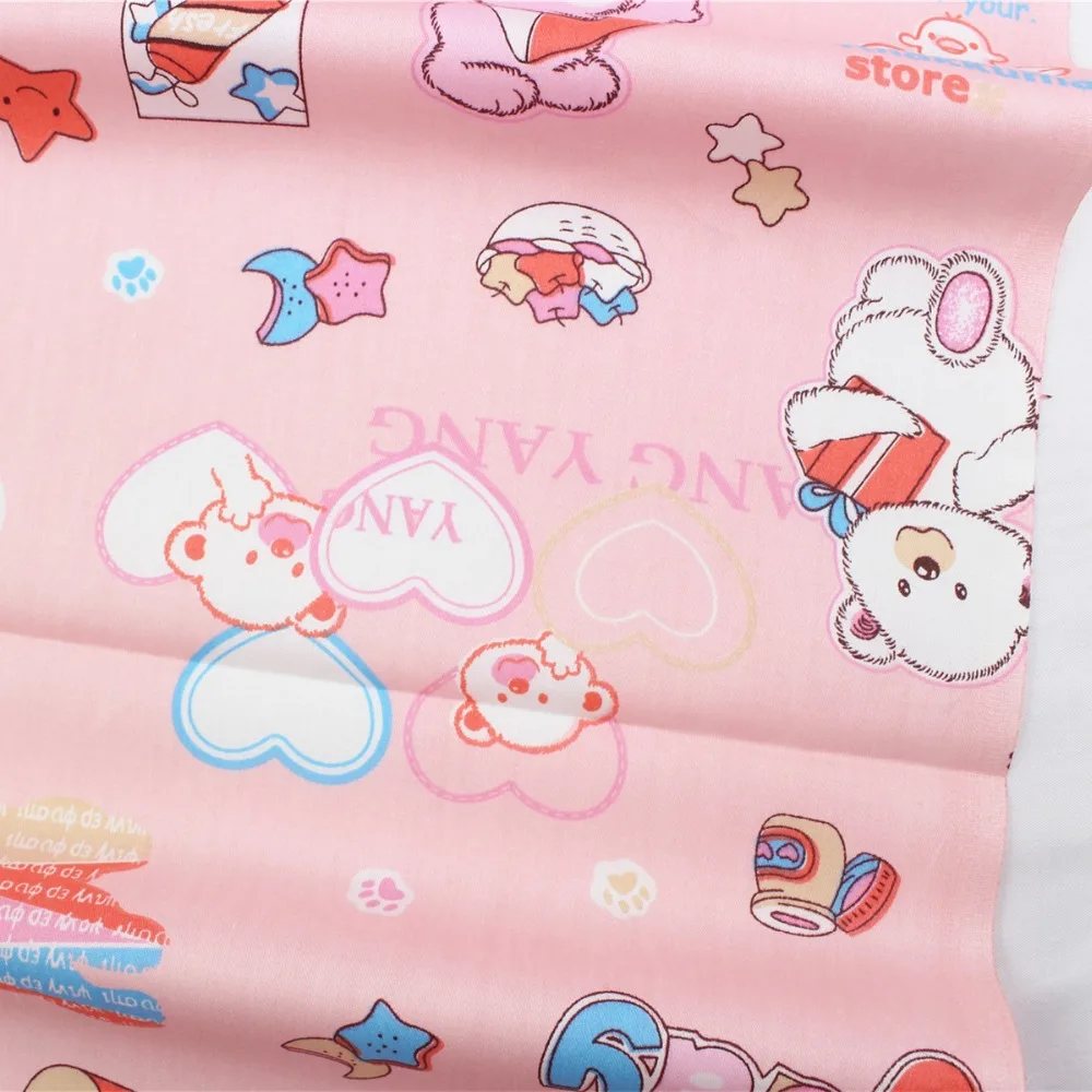 В подводный мир с героями мультфильмов хлопчатобумажная ткань вискозой дети как