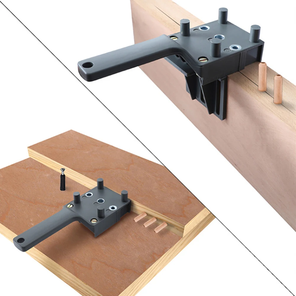 

Woodworking Dowel Jig 6 8 10mm Wood HSS Drill Bits Woodworking Jig ABS Plastic pocket hole jig Drill Guide Tool For Carpentry