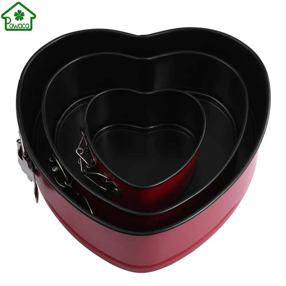 4/7/9 дюймов Круглая форма сердца с антипригарным покрытием разъемная для торта