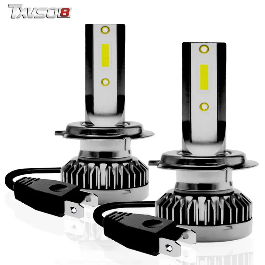 Светодиодный фонарь TXVSO8 Mini H7 6000K COB chip 8000Lm противотуманные фары светодиодный bombilla