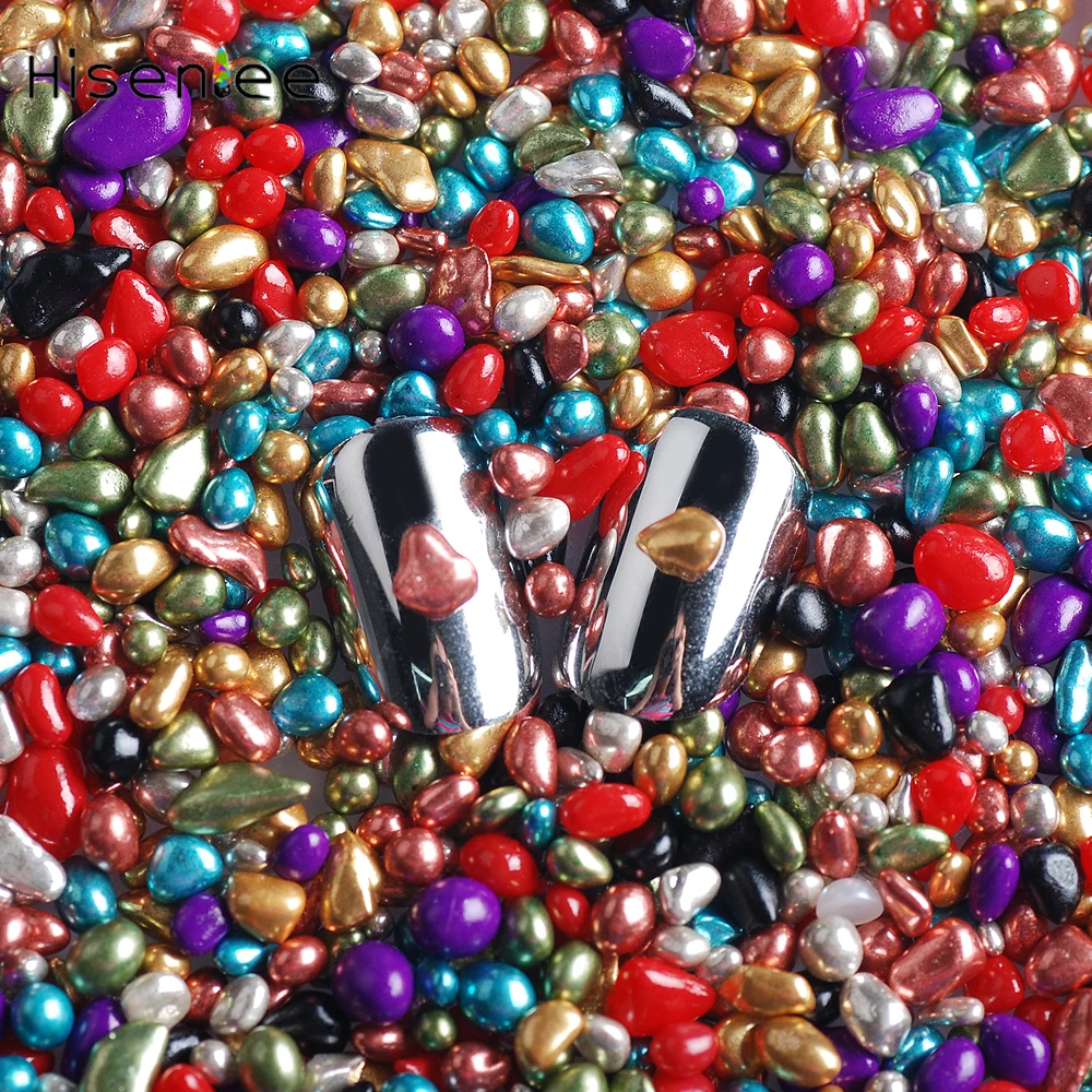 

20g/Bag Nail Decoration Supplies Glass Rhinestone Mixed Color Irregular Round Gems Strass UV Gel Manicure Art Gem Tools