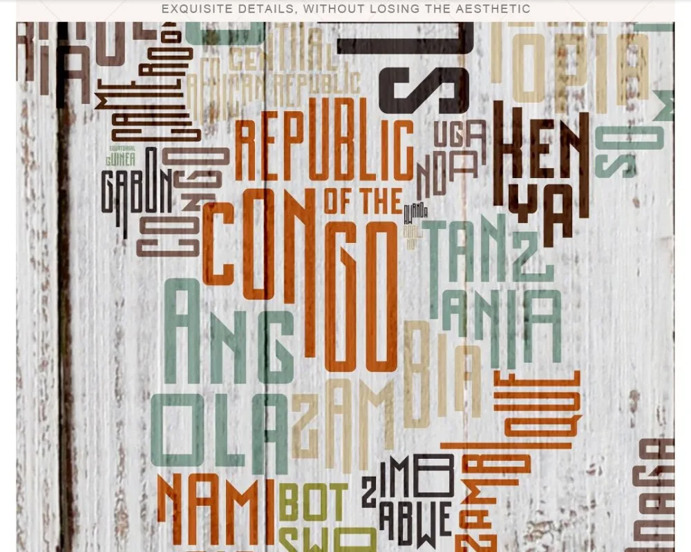 Пользовательские фото обои для стен 3 d фрески ретро Винтаж Английский алфавит