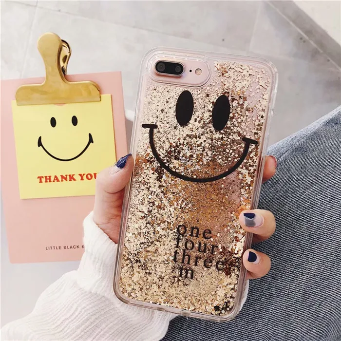 Ourdeals жидкий Блестящий песочный чехол для телефона iphone 6 6s 8 7 plus Модный с надписью