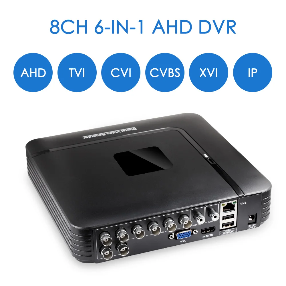 FUERS CCTV H.265 8 канальный AHD DVR регистратор видеонаблюдения 8CH 4 0 м TVI CVI CVBS XVI IP 6in1